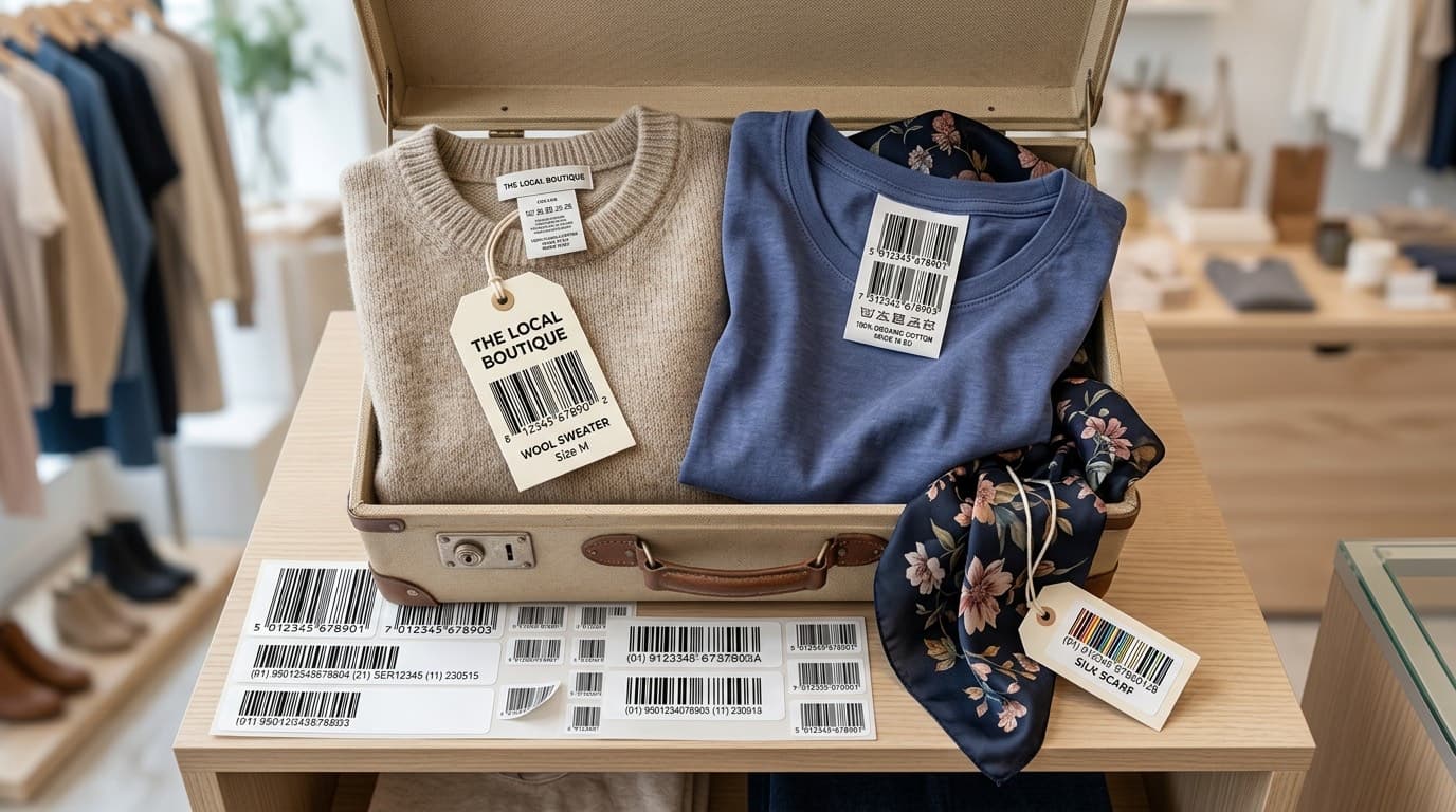 Etiquetas para Ropa: Cómo Crear Hang Tags con Código de Barras Profesionales